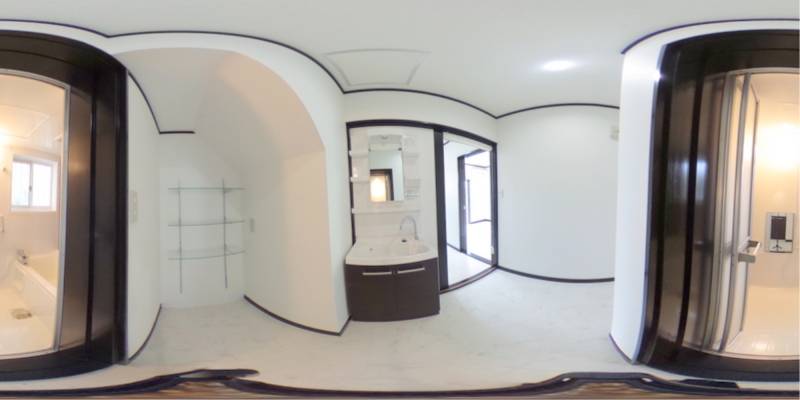 パノラマ画像バスルーム