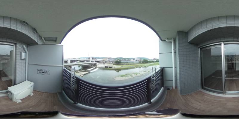 パノラマ画像バルコニー