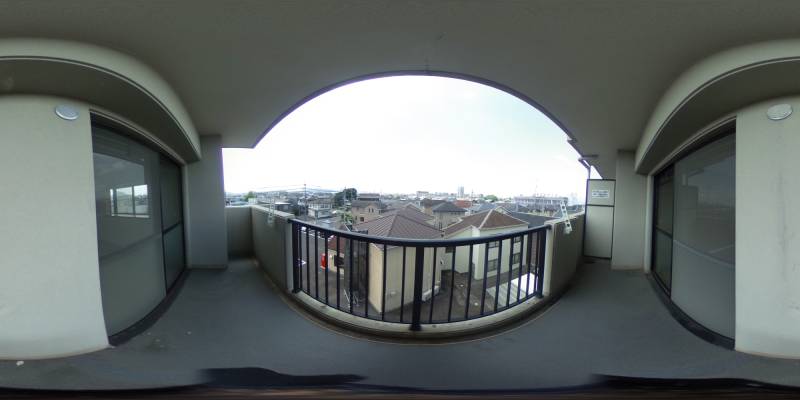 パノラマ画像バルコニー