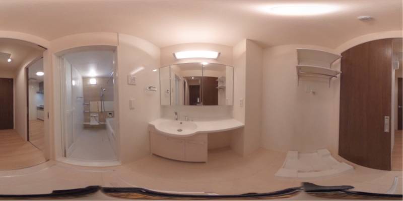 パノラマ画像洗面所