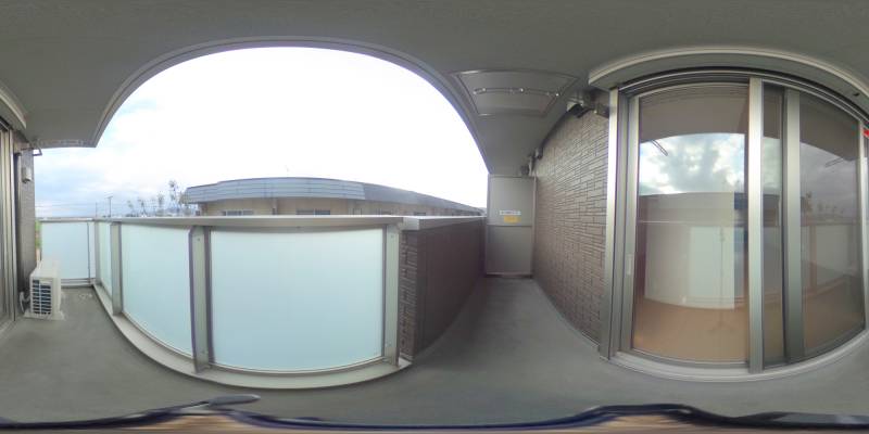 パノラマ画像バルコニー