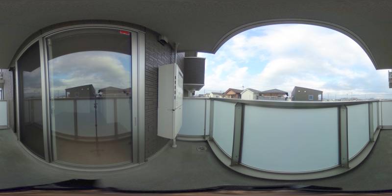 パノラマ画像バルコニー