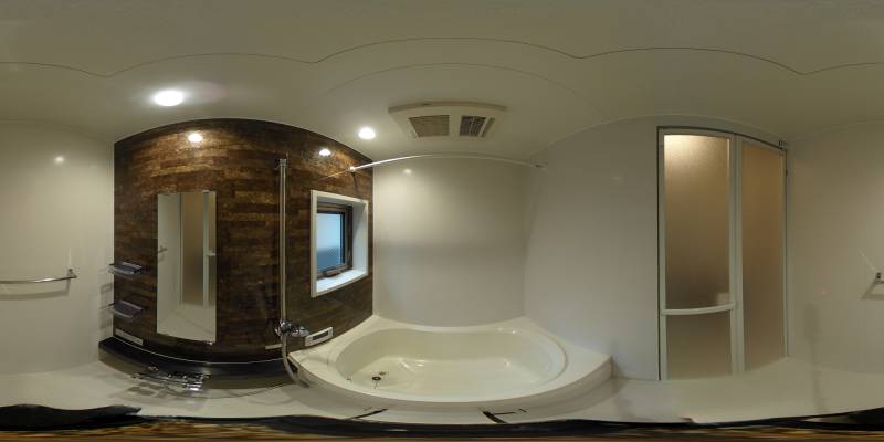 パノラマ画像バスルーム