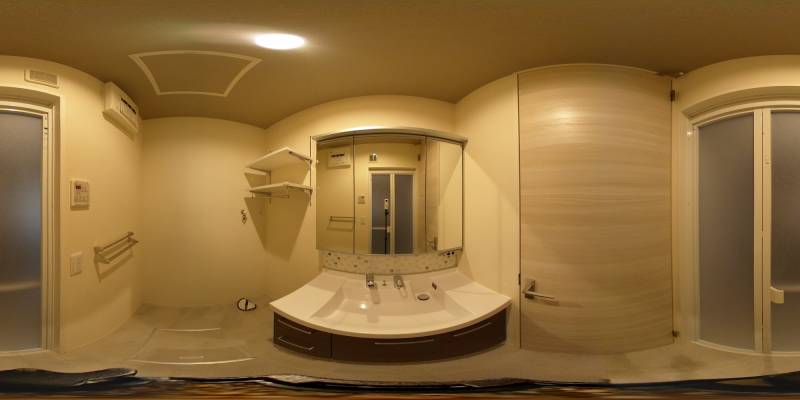 パノラマ画像洗面所