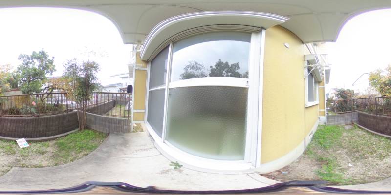 パノラマ画像バルコニー