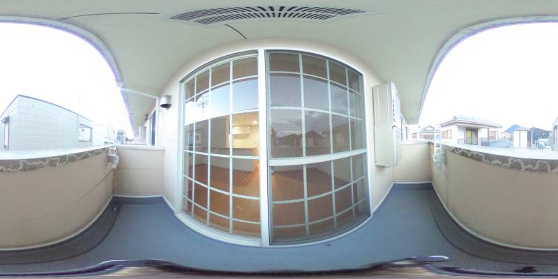 パノラマ画像バルコニー