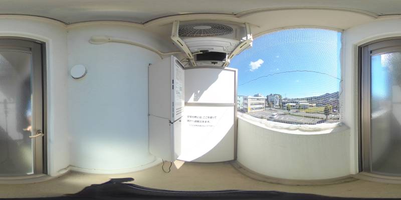 パノラマ画像バルコニー