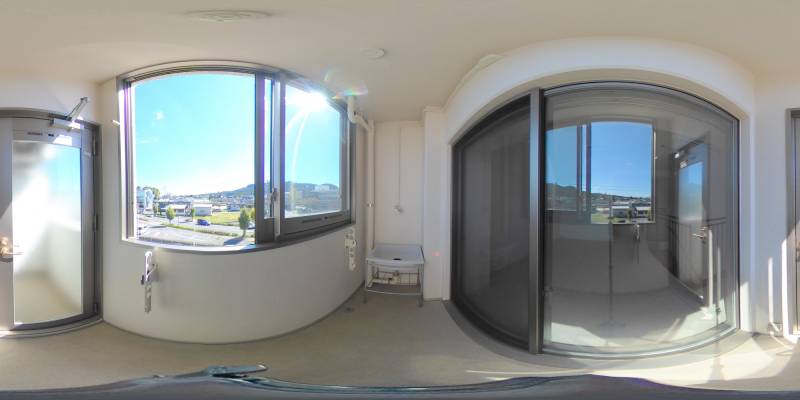 パノラマ画像バルコニー