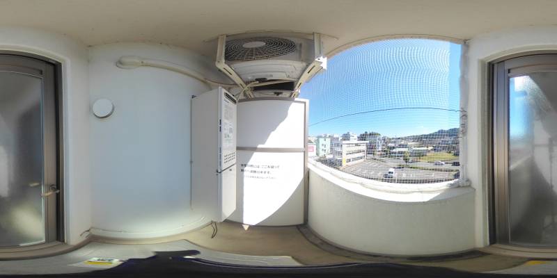 パノラマ画像バルコニー