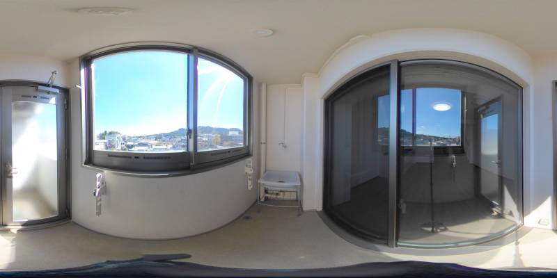 パノラマ画像バルコニー