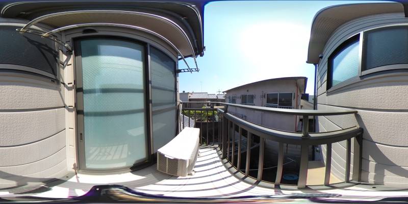 パノラマ画像バルコニー