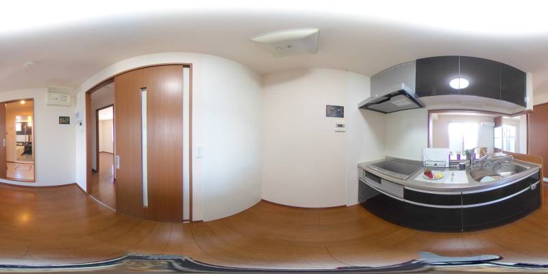 パノラマ画像キッチン