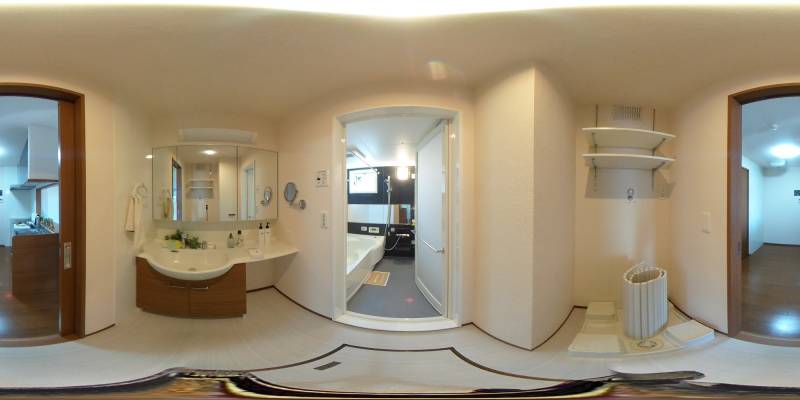 パノラマ画像洗面所