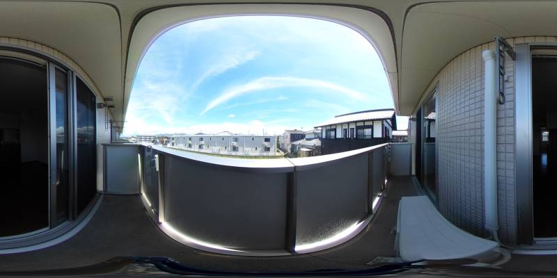 パノラマ画像バルコニー