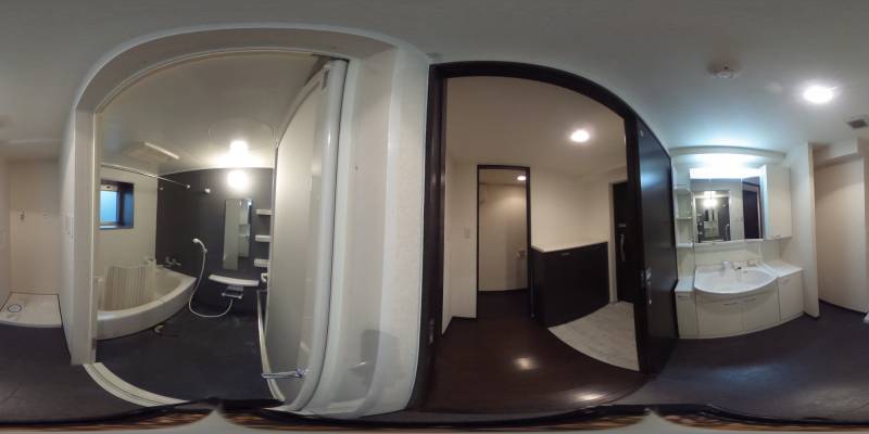 パノラマ画像バスルーム