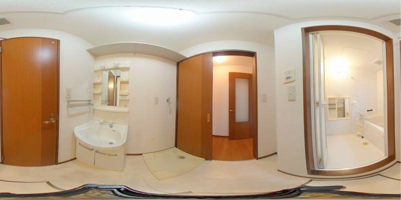 パノラマ画像洗面所