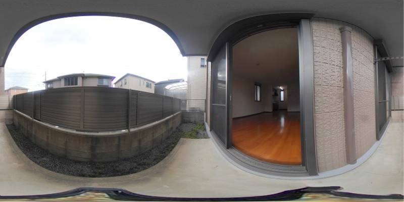 パノラマ画像バルコニー