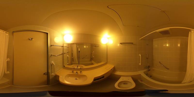 パノラマ画像バスルーム