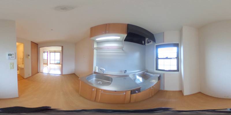 パノラマ画像キッチン