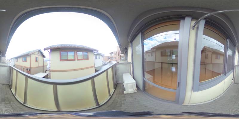 パノラマ画像バルコニー