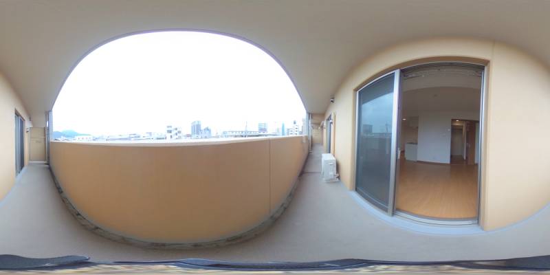 パノラマ画像バルコニー