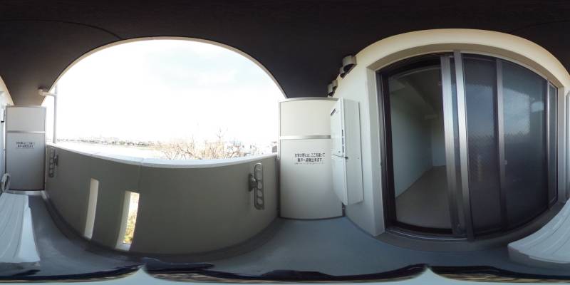 パノラマ画像バルコニー