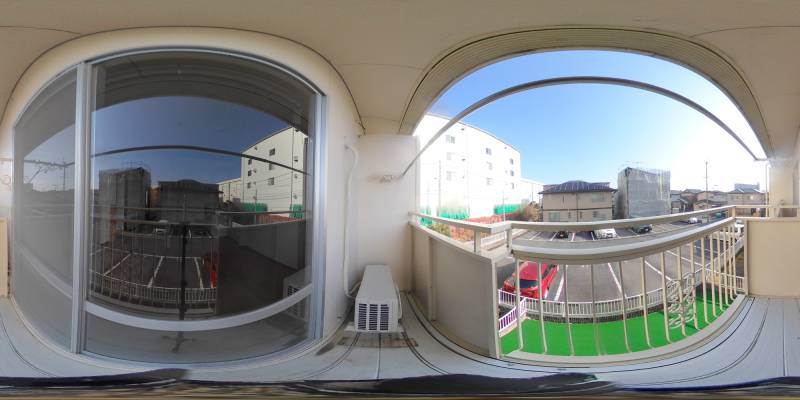 パノラマ画像バルコニー