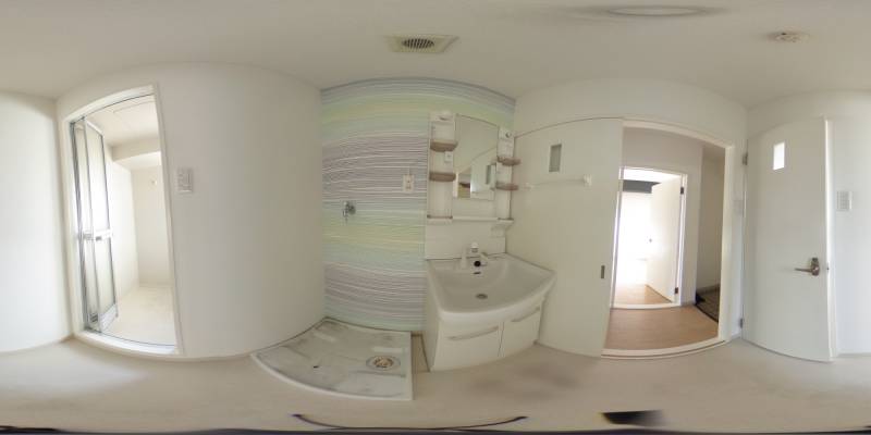 パノラマ画像洗面所