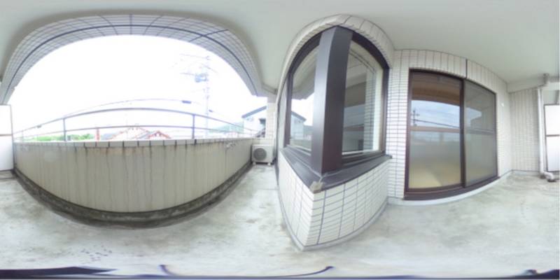 パノラマ画像バルコニー