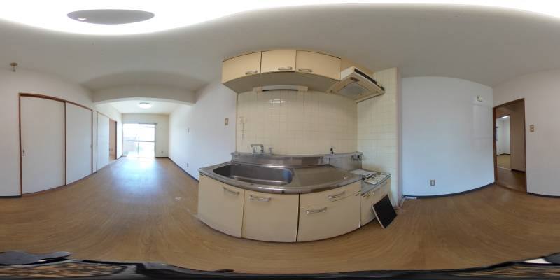パノラマ画像キッチン