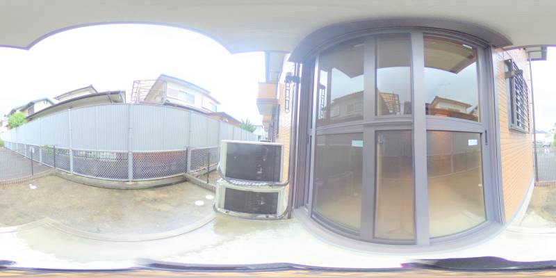 パノラマ画像庭