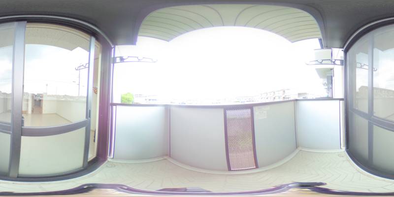 パノラマ画像バルコニー