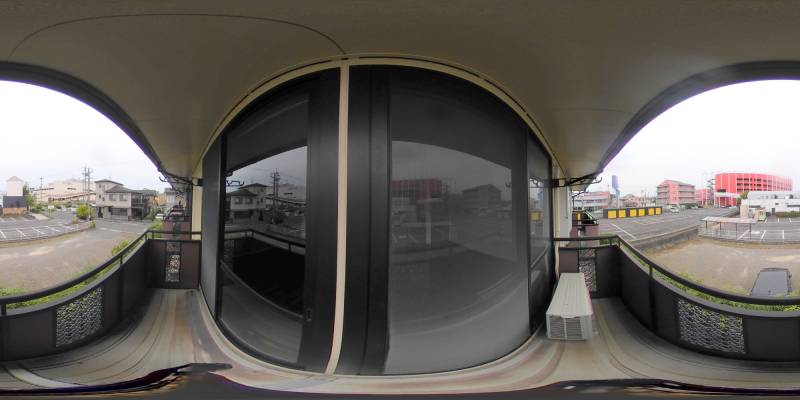 パノラマ画像バルコニー