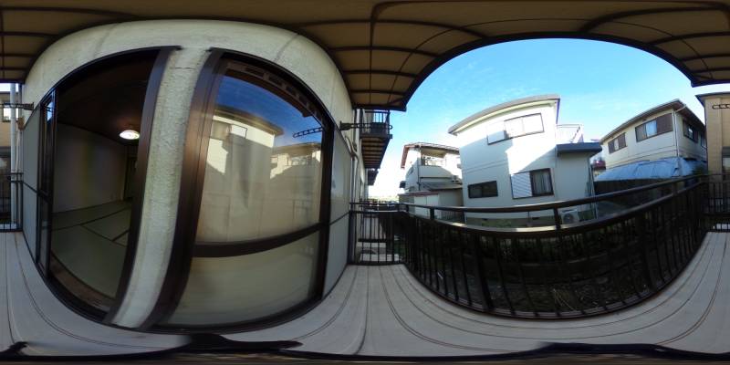 パノラマ画像バルコニー