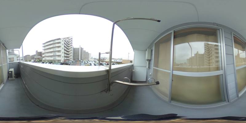 パノラマ画像バルコニー