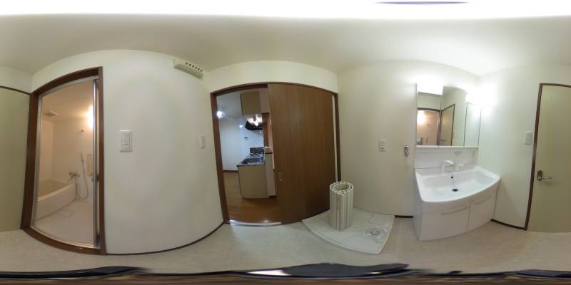 パノラマ画像洗面所