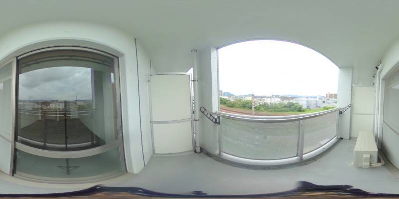 パノラマ画像バルコニー