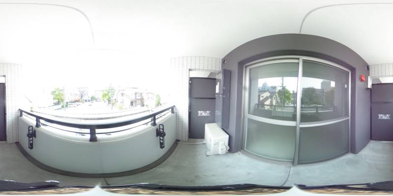 パノラマ画像バルコニー