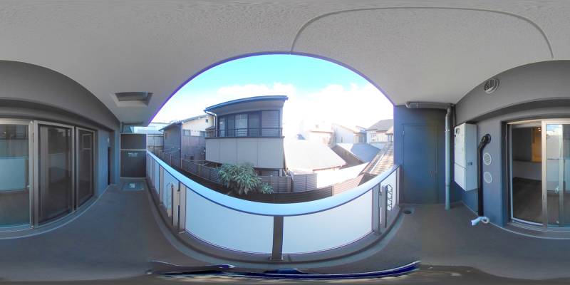 パノラマ画像バルコニー