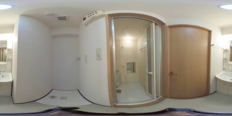 パノラマ画像洗面所