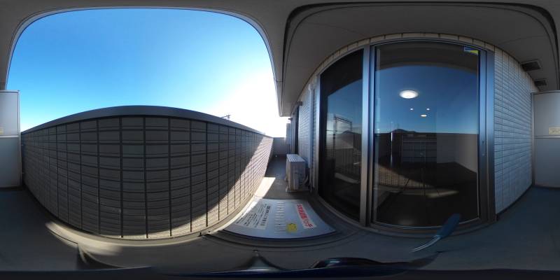 パノラマ画像バルコニー