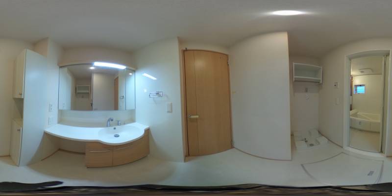 パノラマ画像洗面所