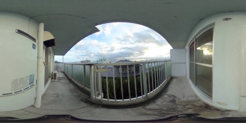 パノラマ画像バルコニー