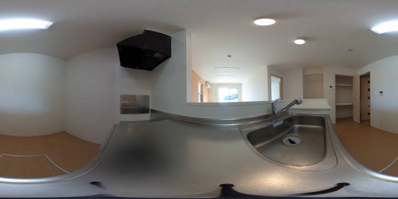 パノラマ画像キッチン