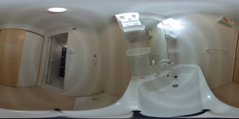 パノラマ画像洗面所