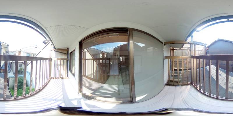 パノラマ画像バルコニー