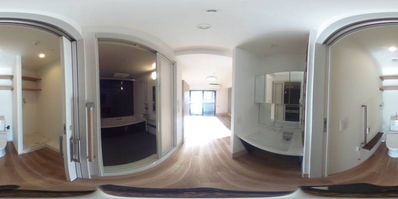 パノラマ画像洗面所