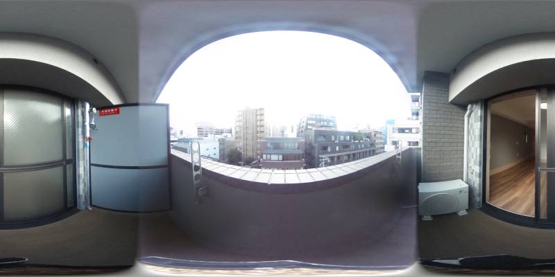 パノラマ画像バルコニー