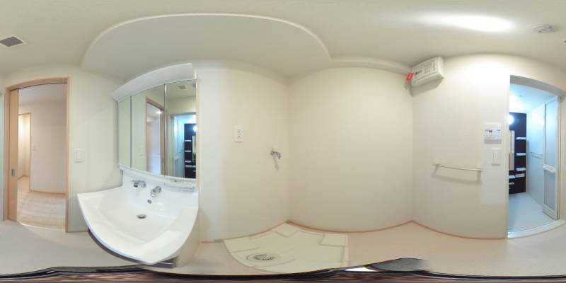 パノラマ画像洗面所