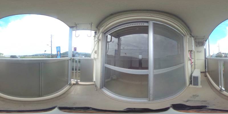 パノラマ画像バルコニー